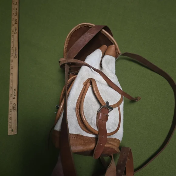 Real Fur Leather Backpack - Picture 6 of 6